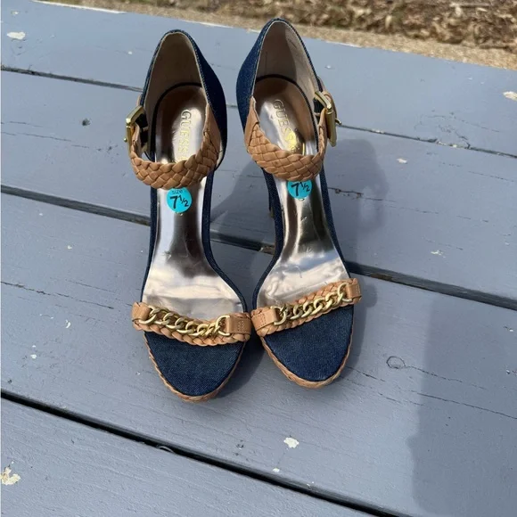 Guess Marciano Stylish Women's Heels with Woven Strap S/7.5 - Picture 11 of 15